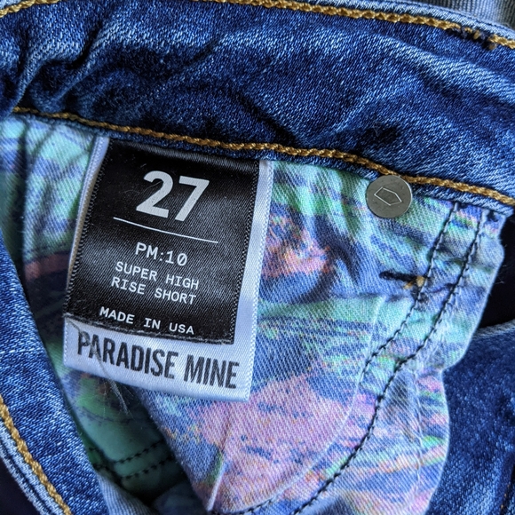 Super high rise denim shorts by Paradise Mine - Picture 5 of 9